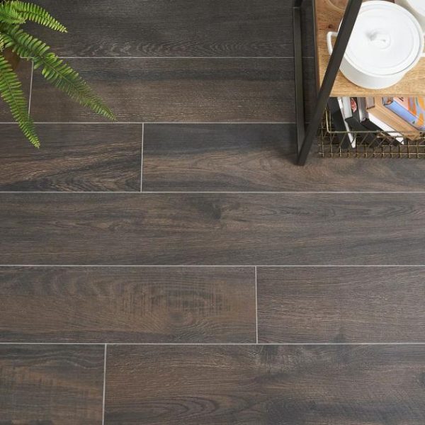 Pool Tiles | 1 sq. ft. Silkwood Brown 8×48 Matte Porcelain Wood Look Tile Brown Bathroom Bathroom