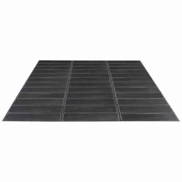 Pool Tiles | 1 sq. ft. Stacy Garcia ArtBlock Nero Black 4×16 Matte Porcelain Tile Nero Bathroom Bathroom