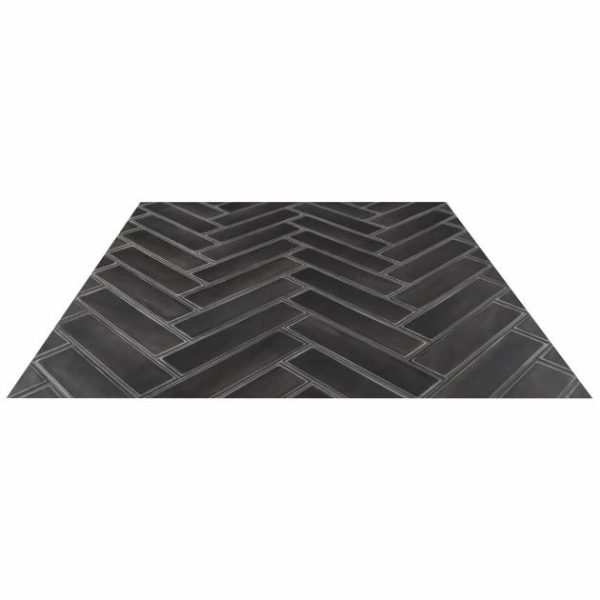 Pool Tiles | 1 sq. ft. Stacy Garcia ArtBlock Nero Black 4×16 Matte Porcelain Tile Nero Bathroom Bathroom