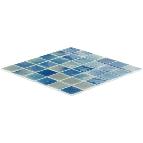 Pool Tiles | 1 sq. ft. Swim Bluestone 2×2 Polished Glass Mosaic Tile Bluestone Bathroom Bathroom