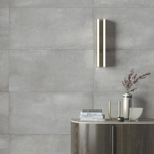 Shower | 1 sq. ft. Bond Excalibur Medium Gray 24×48 Matte Porcelain Tile Excalibur Bathroom Bathroom