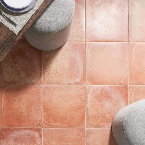 Shower | 1 sq. ft. Burgos Terracotta Brick 14×14 Matte Porcelain Tile Brick Bathroom Bathroom