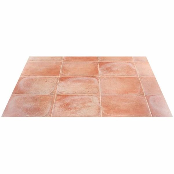 Shower | 1 sq. ft. Burgos Terracotta Brick 14×14 Matte Porcelain Tile Brick Bathroom Bathroom