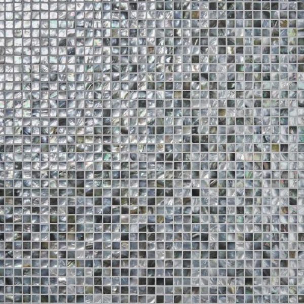 Shower | 1 sq. ft. Deep Sea Black Pearl 1×1 Square Pattern Polished Mosaic Tile Squares Backsplash & Kitchen Backsplash & Kitchen