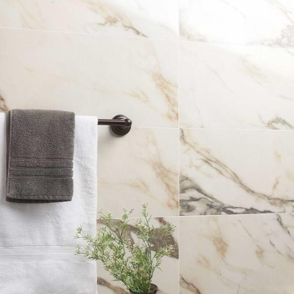 Shower | 1 sq. ft. DreamStone Calacatta Rustico 12×24 Polished Porcelain Tile 12X24 Polished Backsplash & Kitchen 12X24 Polished