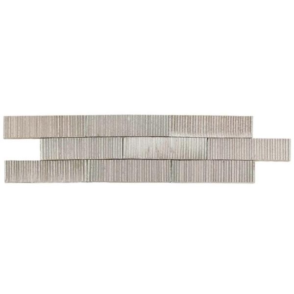 Shower | 1 sq. ft. Easton Summit Textured Natural White Handmade Glazed Clay Brick Subway Tile Summit Matte White Backsplash & Kitchen Backsplash & Kitchen