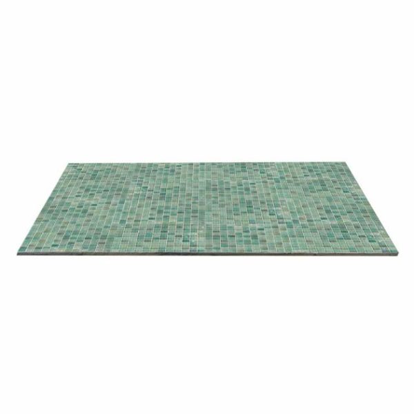 Shower | 1 sq. ft. Fairy Green 1×1 Polished Glass Mosiac Tile Green Bathroom Bathroom