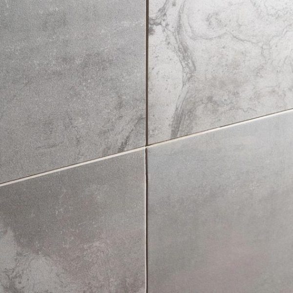 Shower | 1 sq. ft. Hewlett Metal Silver 12×24 Matte Porcelain Tile Metal Silver Bathroom Bathroom