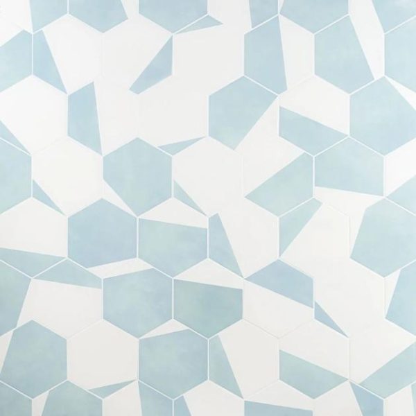 Shower | 1 sq. ft. HexArt Pop Turquoise 8″ Hexagon Matte Porcelain Tile Pop Turquoise 8 Bathroom Bathroom