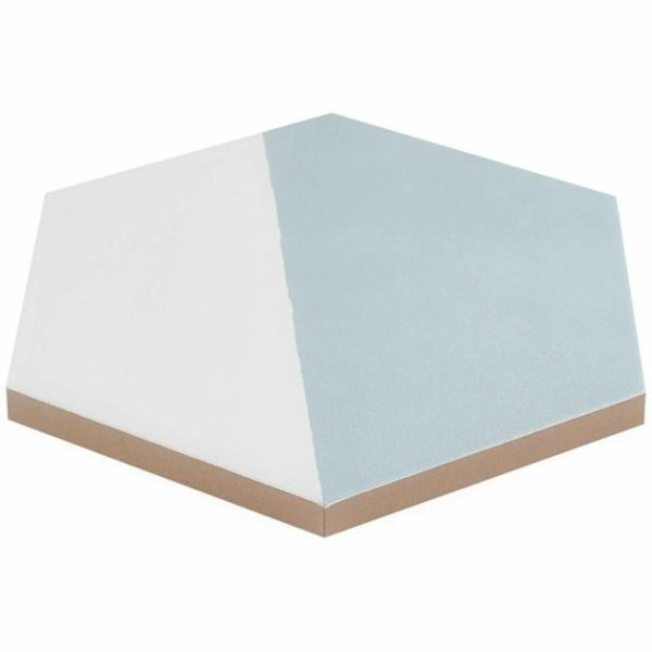 Shower | 1 sq. ft. HexArt Pop Turquoise 8″ Hexagon Matte Porcelain Tile Pop Turquoise 8 Bathroom Bathroom