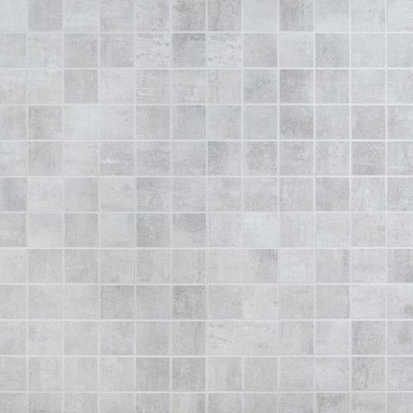 Shower | 1 sq. ft. Holland Fog Medium Gray 2×2 Matte Porcelain Mosaic Tile Fog Gray Matte Bathroom Bathroom