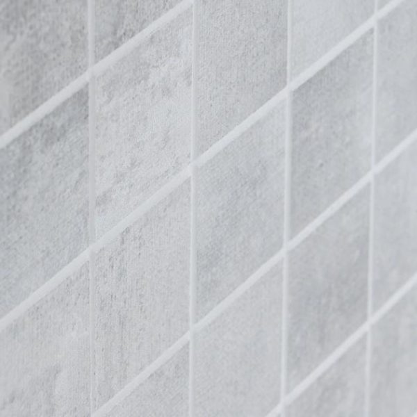 Shower | 1 sq. ft. Holland Fog Medium Gray 2×2 Matte Porcelain Mosaic Tile Fog Gray Matte Bathroom Bathroom