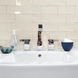 Shower | 1 sq. ft. Lancaster Vanilla Cream Ivory 3×6 Polished Ceramic Tile Vanilla Backsplash & Kitchen Backsplash & Kitchen