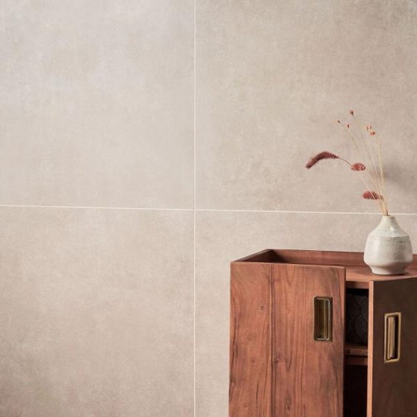 Shower | 1 sq. ft. Lines Greige 24×24 Matte Porcelain Tile Greige Bathroom Bathroom