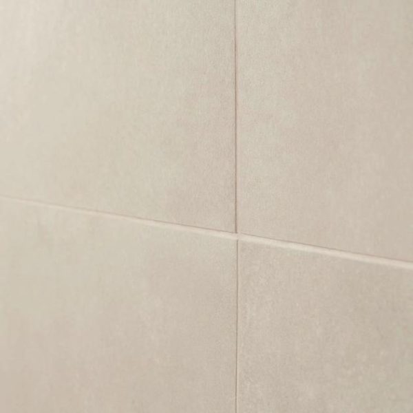 Shower | 1 sq. ft. Lines Greige 24×24 Matte Porcelain Tile Greige Bathroom Bathroom