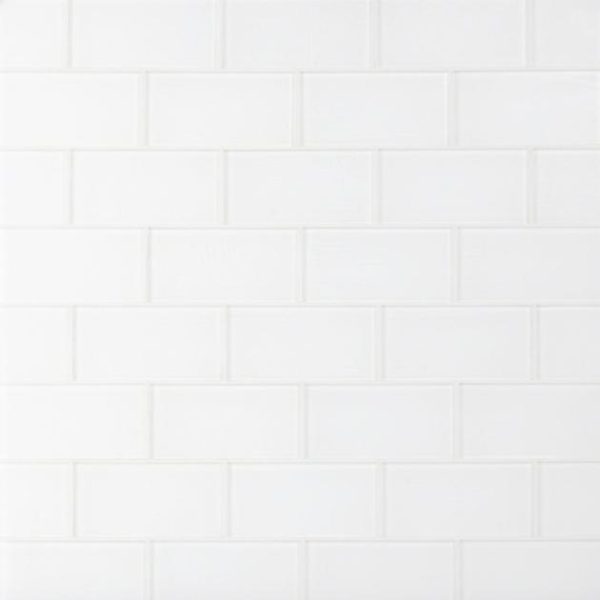 Shower | 1 sq. ft. Loft Super White Frosted 3×6 Glass Subway Wall Tile Super White Frosted Backsplash & Kitchen Backsplash & Kitchen