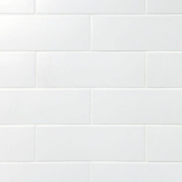 Shower | 1 sq. ft. London White 3×9 Matte Ceramic Subway Wall Tile Backsplash & Kitchen Backsplash & Kitchen