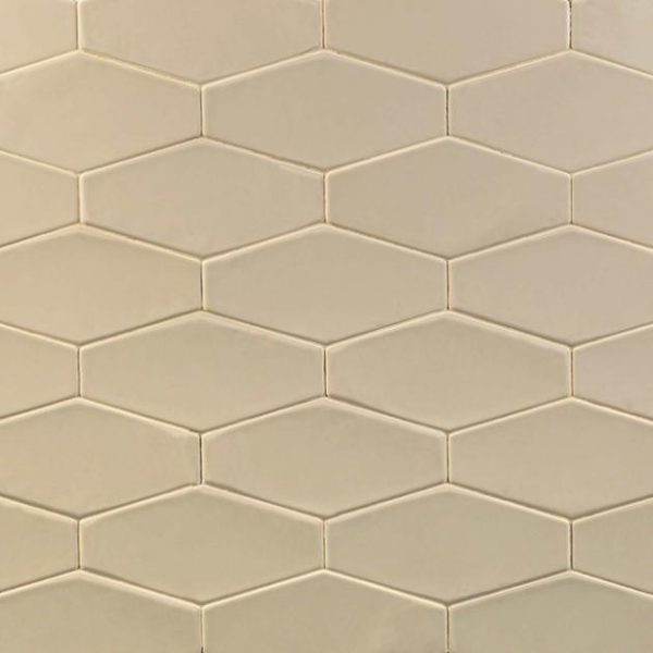 Shower | 1 sq. ft. Manchester Fawn Beige 4×8 Hexagon Glazed Ceramic Wall Tile Beige Bathroom Bathroom