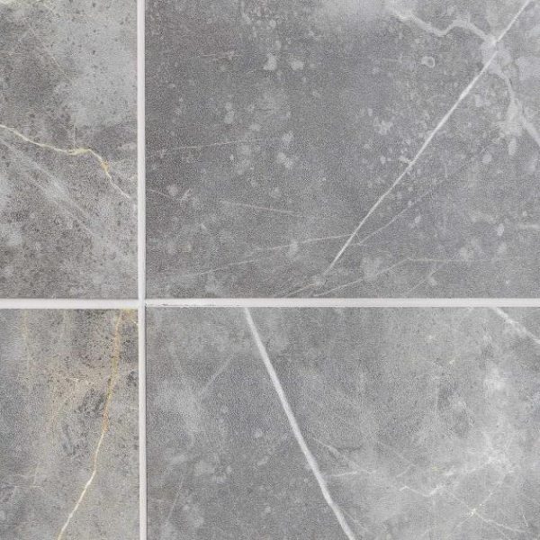 Shower | 1 sq. ft. Marble Tech Grigio Imperiale 12×24 Polished Porcelain Tile Gray Polished Bathroom Bathroom