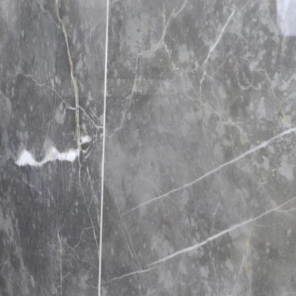 Shower | 1 sq. ft. Marble Tech Grigio Imperiale 24×24 Polished Porcelain Tile Gray Polished Bathroom Bathroom