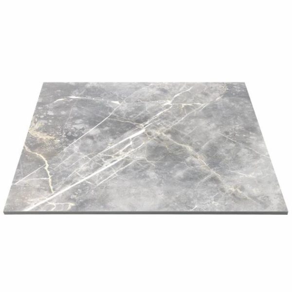 Shower | 1 sq. ft. Marble Tech Grigio Imperiale 24×24 Polished Porcelain Tile Gray Polished Bathroom Bathroom