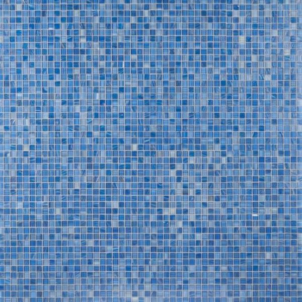 Shower | 1 sq. ft. Marley Lake Blue 1×1 Polished Glass Mosaic Lake Backsplash & Kitchen Backsplash & Kitchen