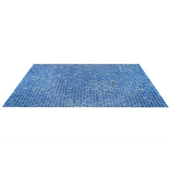 Shower | 1 sq. ft. Marley Lake Blue 1×1 Polished Glass Mosaic Lake Backsplash & Kitchen Backsplash & Kitchen