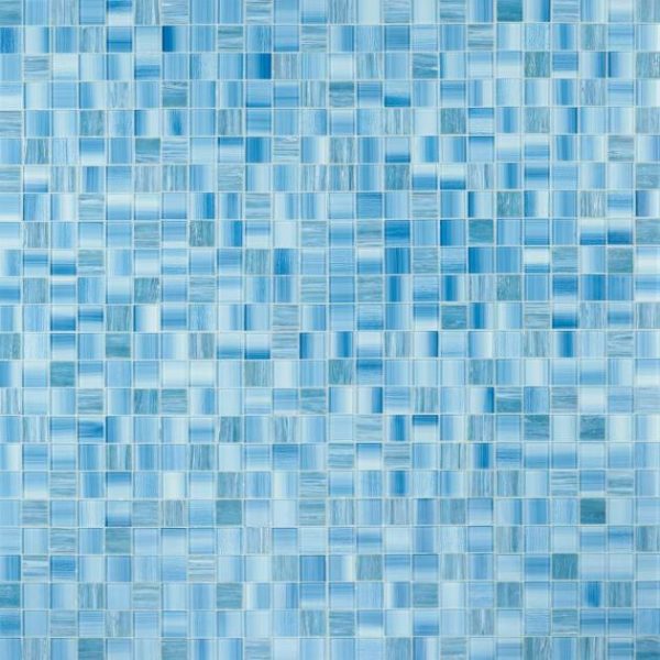 Shower | 1 sq. ft. Marley Ocean Blue 2×2 Polished Glass Mosaic Ocean Bathroom Bathroom