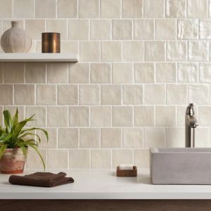 Shower | 1 sq. ft. Montauk Sand Dune Beige 4×4 Mixed Finish Ceramic Tile Sand Dune Beige Backsplash & Kitchen Backsplash & Kitchen