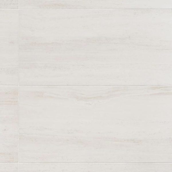 Shower | 1 sq. ft. Nashville White 12×24 Travertine Look Matte Porcelain Tile White Matte Backsplash & Kitchen Backsplash & Kitchen