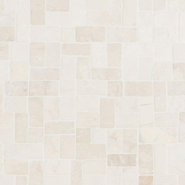 Shower | 1 sq. ft. Nature Antique Lovina White Pebble Honed Mosaic Tile Lovina White Shower Lovina White