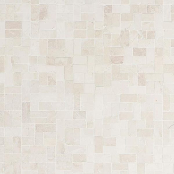 Shower | 1 sq. ft. Nature Antique Lovina White Pebble Honed Mosaic Tile Lovina White Shower Lovina White