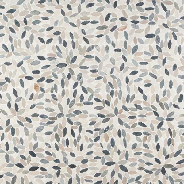 Shower | 1 sq. ft. Nature Flower Raja Blend Multicolor Pebble Honed Mosaic Tile Raja Shower Raja