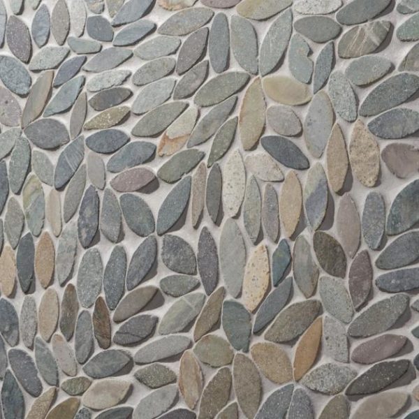 Shower | 1 sq. ft. Nature Flower Sumatra Blend Multicolor Pebble Honed Mosaic Tile Sumatra Shower Shower