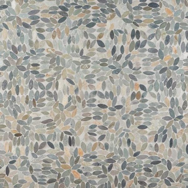 Shower | 1 sq. ft. Nature Flower Sumatra Blend Multicolor Pebble Honed Mosaic Tile Sumatra Shower Shower