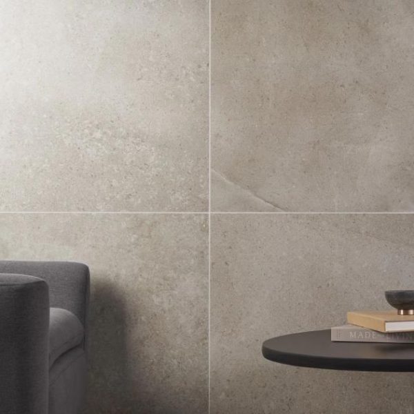 Shower | 1 sq. ft. New Rock Tortora Beige 24×24 Limestone Look Matte Porcelain Tile Beige Bathroom Bathroom