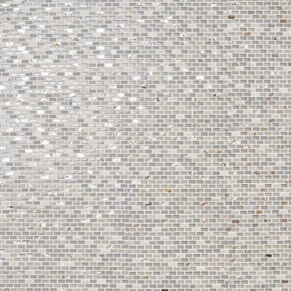 Shower | 1 sq. ft. Paragon Calico Beige 1/2×1 Mini Brick Marble & Glass Mosaic Tile Calico Shower Calico