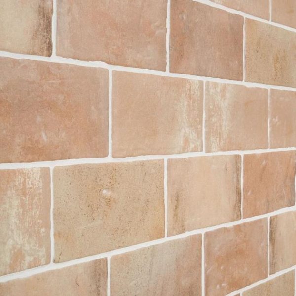 Shower | 1 sq. ft. Parma Brick Cotto Brown 4×8 Terracotta Look Matte Ceramic Tile Brown Bathroom Bathroom