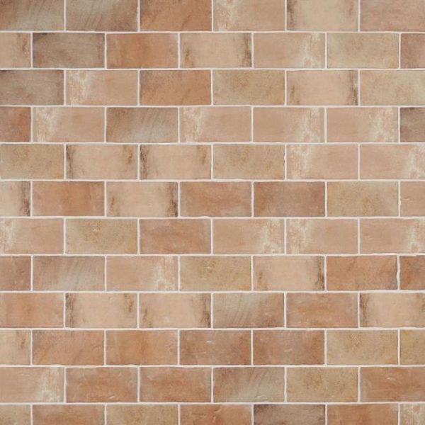 Shower | 1 sq. ft. Parma Brick Cotto Brown 4×8 Terracotta Look Matte Ceramic Tile Brown Bathroom Bathroom