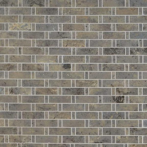 Shower | 1 sq. ft. Portrait Sage Gray 1×3 Weave Matte Porcelain Mosaic Tile Sage Bathroom Bathroom