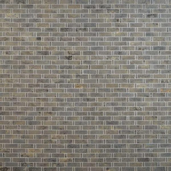 Shower | 1 sq. ft. Portrait Sage Gray 1×3 Weave Matte Porcelain Mosaic Tile Sage Bathroom Bathroom