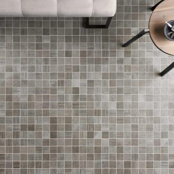 Shower | 1 sq. ft. Ristretto Dark Gray 2×2 Matte Porcelain Mosaic Tile Dark Gray Bathroom Bathroom