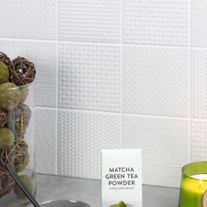 Shower | 1 sq. ft. Sacramento Decor Snow White 6×6 Textured Porcelain Tile Backsplash & Kitchen Backsplash & Kitchen