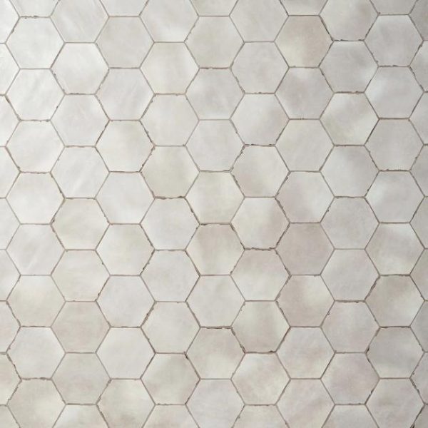 Shower | 1 sq. ft. Sasha Hex Tiberio Taupe 6″ Matte Porcelain Hexagon Tile Taupe Backsplash & Kitchen Backsplash & Kitchen