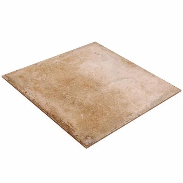 Shower | 1 sq. ft. Seville Delfi Dark Beige 24×24 Travertine Look Matte Porcelain Tile Delfi Bathroom Bathroom