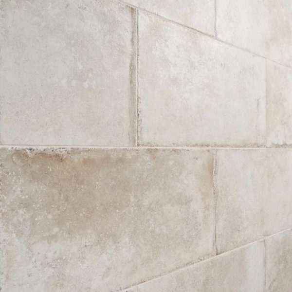 Shower | 1 sq. ft. Seville Olimpia White 12×24 Travertine Look Matte Porcelain Tile Olimpia Bathroom Bathroom