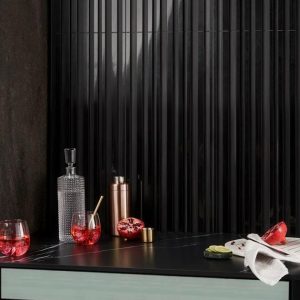 Shower | 1 sq. ft. Stonework Barcode Black Jade 12×24 Dimensional Polished Marble Tile Barcode Black Jade Shower Barcode Black Jade