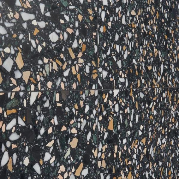 Shower | 1 sq. ft. Terrazzo Italy Cava Notte Black 24×24 Honed Marble Tile Cava Notte Shower Cava Notte