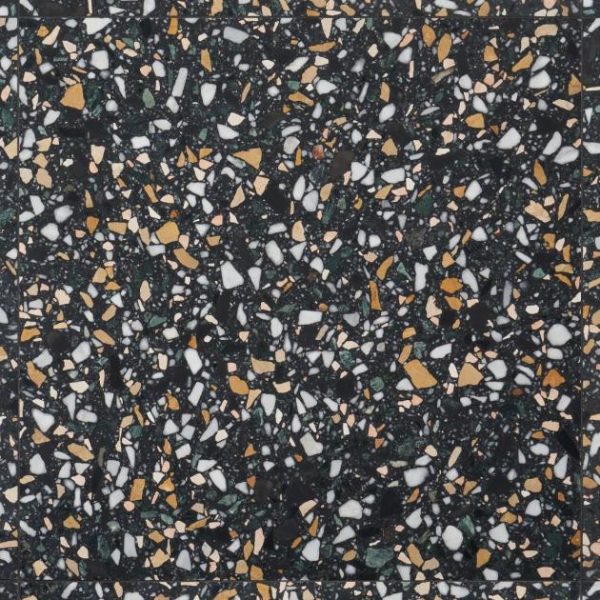 Shower | 1 sq. ft. Terrazzo Italy Cava Notte Black 24×24 Honed Marble Tile Cava Notte Shower Cava Notte