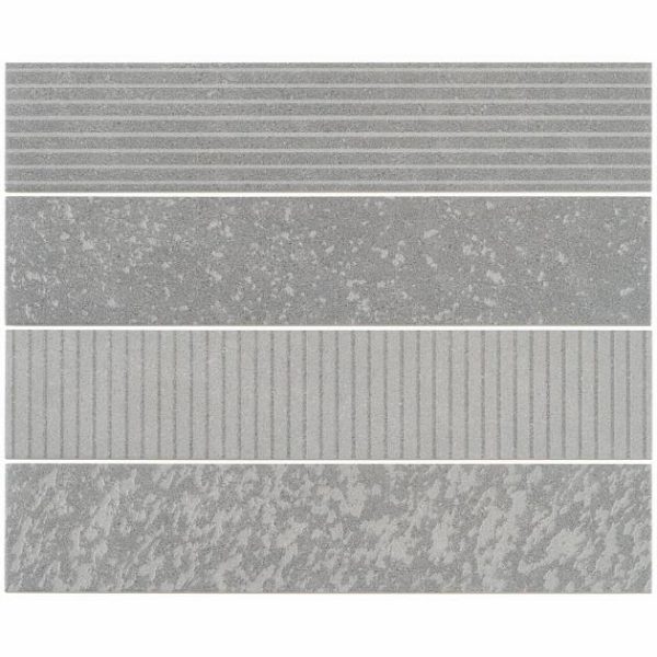 Shower | 1 sq. ft. Texstone Deco Gris Gray 4×19 Matte Porcelain Subway Tile Gris Deco Bathroom Bathroom